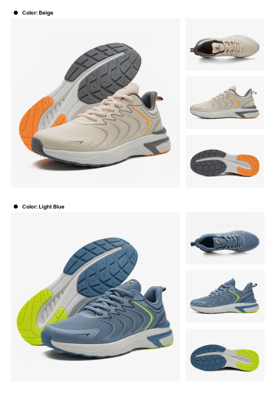 Baasploa Men Professional Running Shoes New Mesh Breathable