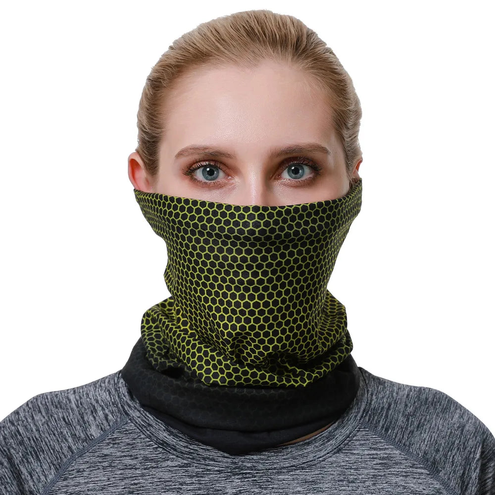 Unisex Gradient Print Bandana Neck Gaiter, image 4 of 44