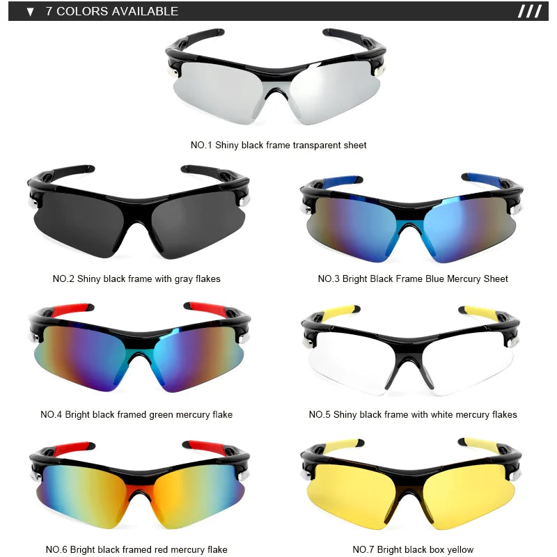 RIDERACE Men's Wraparound Cycling Sunglasses, image 3 of 24