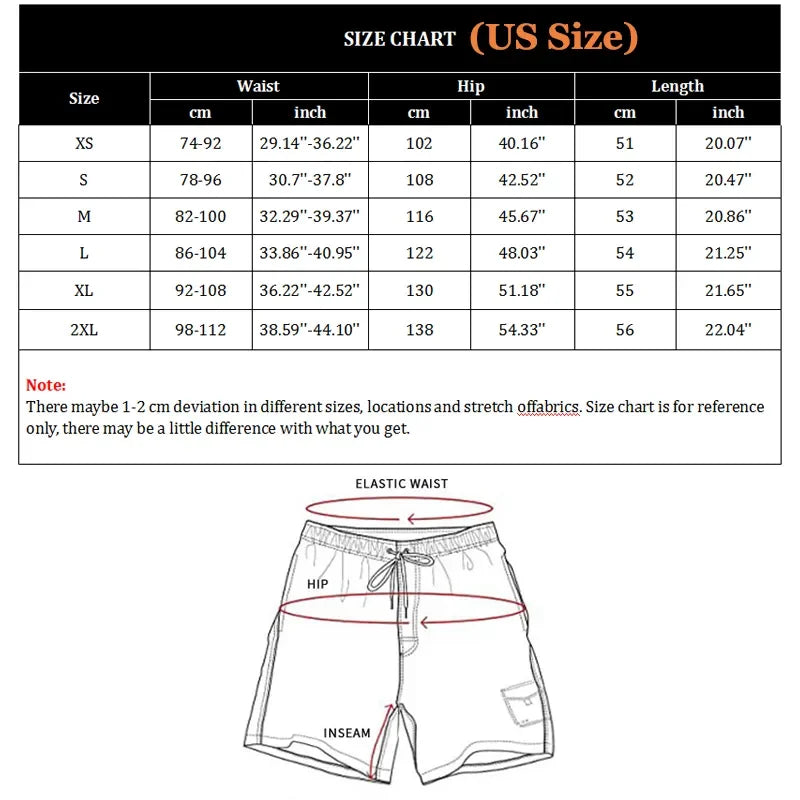 Men's Summer Beach Shorts Swimsuits Mesh Lined Swimwear