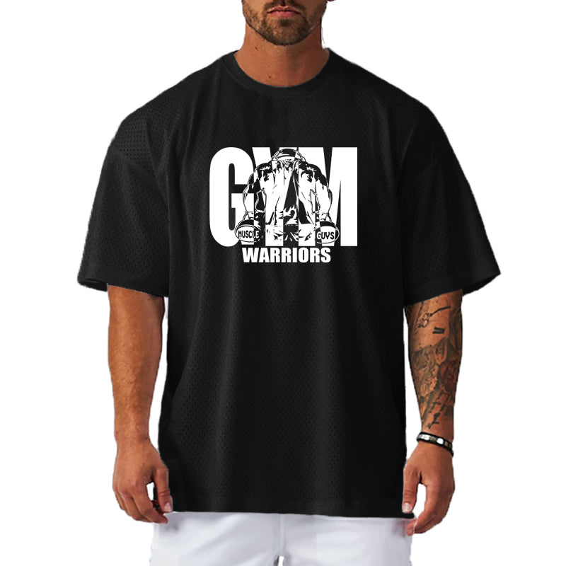 Oversized Loose Men's Casual Sport T-Shirt Gym Bodybuilding