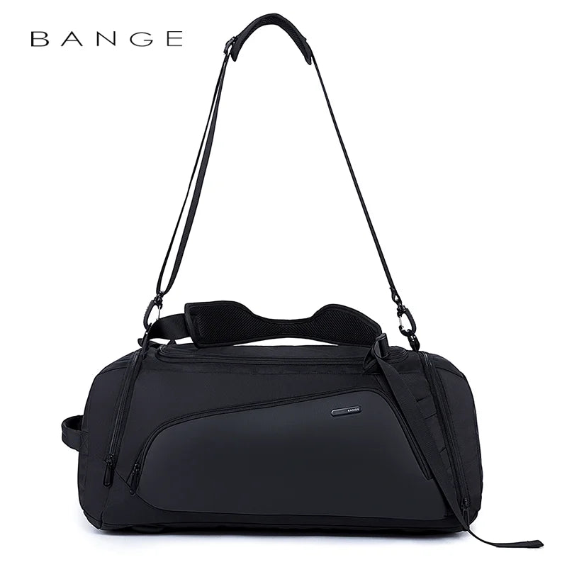 BANGE Men's Large Multi-Compartment Gym Bag