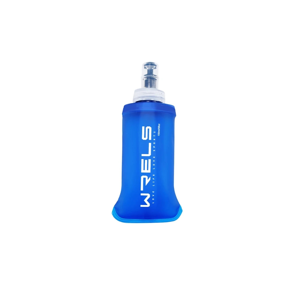 WRELS Folding Water Bottle TPU BPA-Free Collapsible Soft