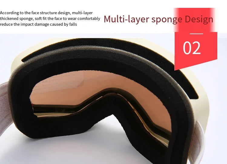 Ski Snowboard Goggles Women Men Skiing Eyewear Mask