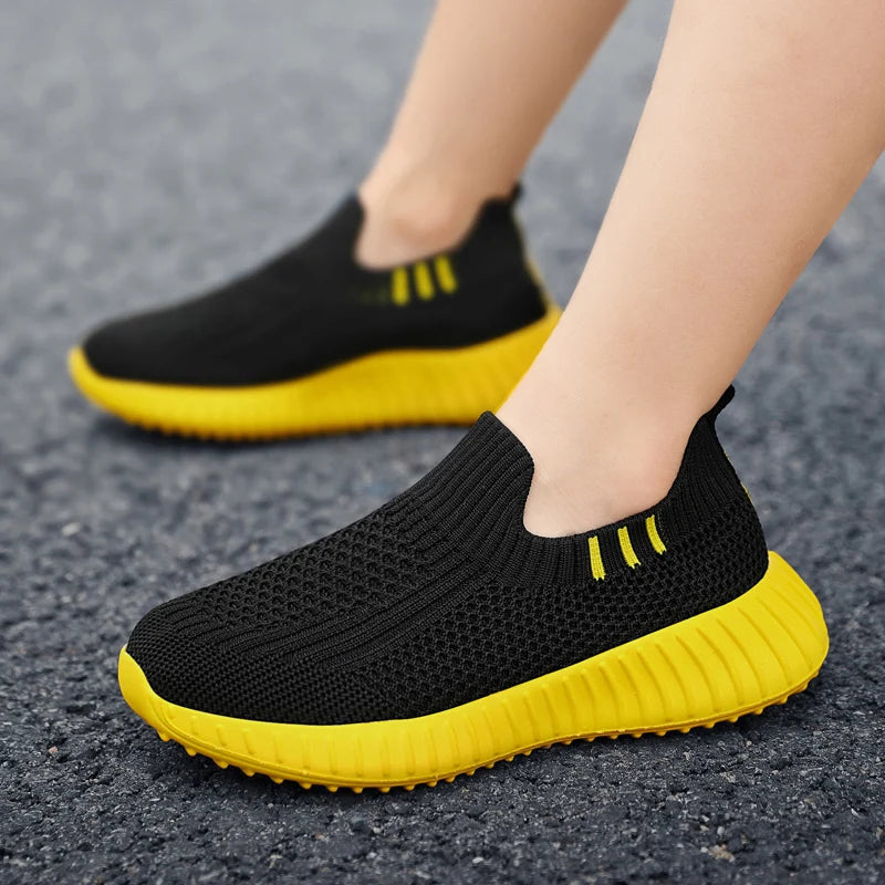 Kids' Slip-On Sock-Style Running Trainers, image 19 of 35