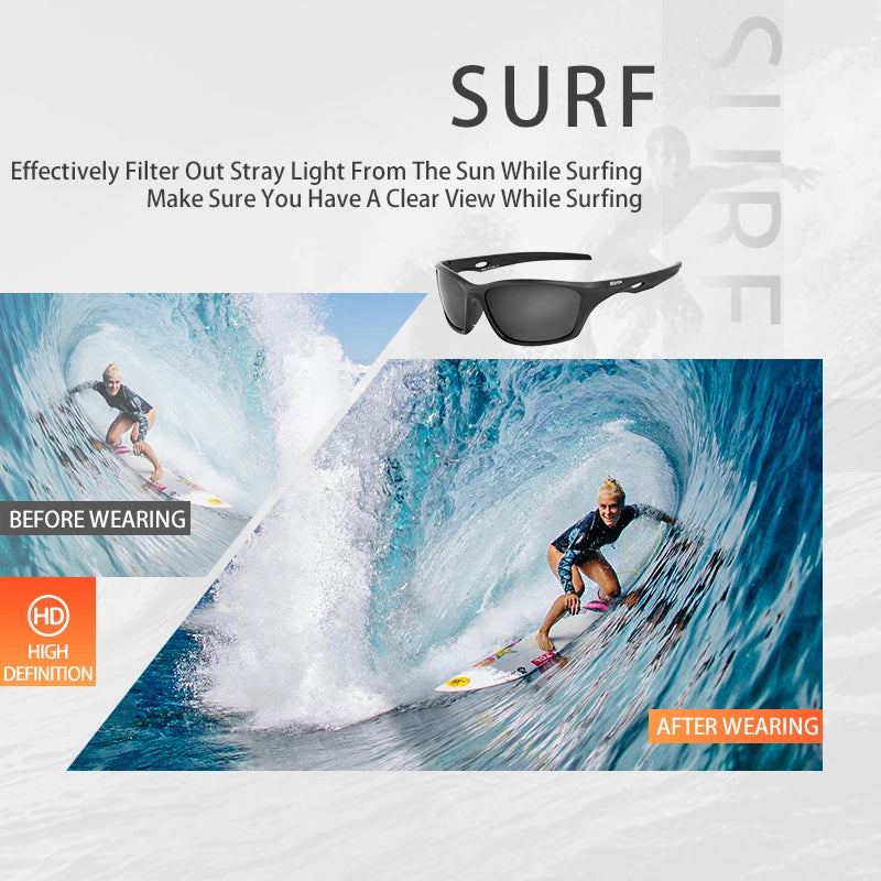 SCVCN New Outdoor Polarized Sunglasses Bike Cycling Glasses