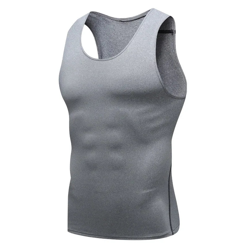 Compression Tank Top Men Gym Shirt Sleeveless Quick