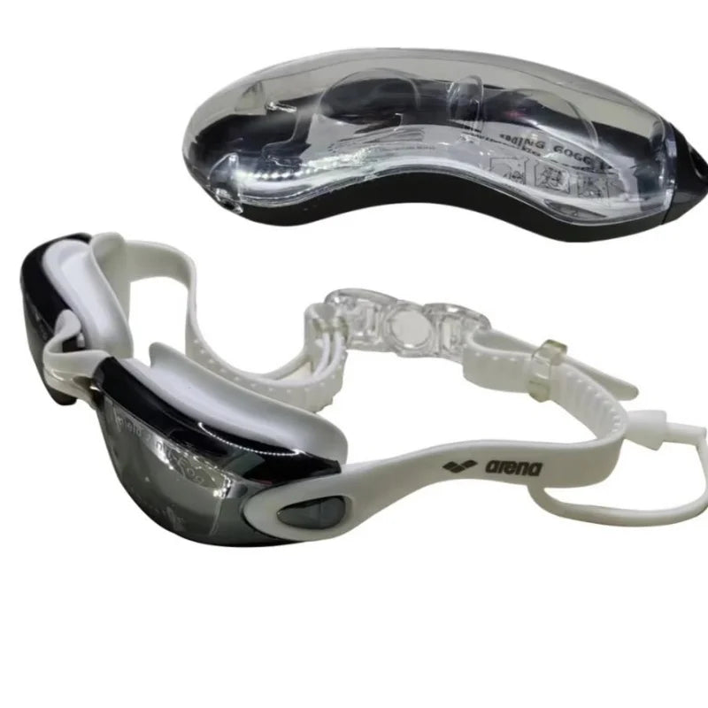 ARENA Professional Adult Anti-fog Swimming Goggles Earplugs Men
