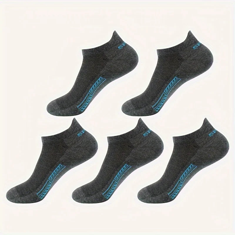 5/10 Pairs Cotton Men's Short Socks Crew Ankle