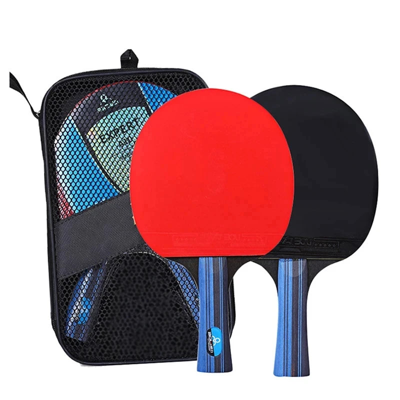Table Tennis Bats, Set of 2 with Carry Bag