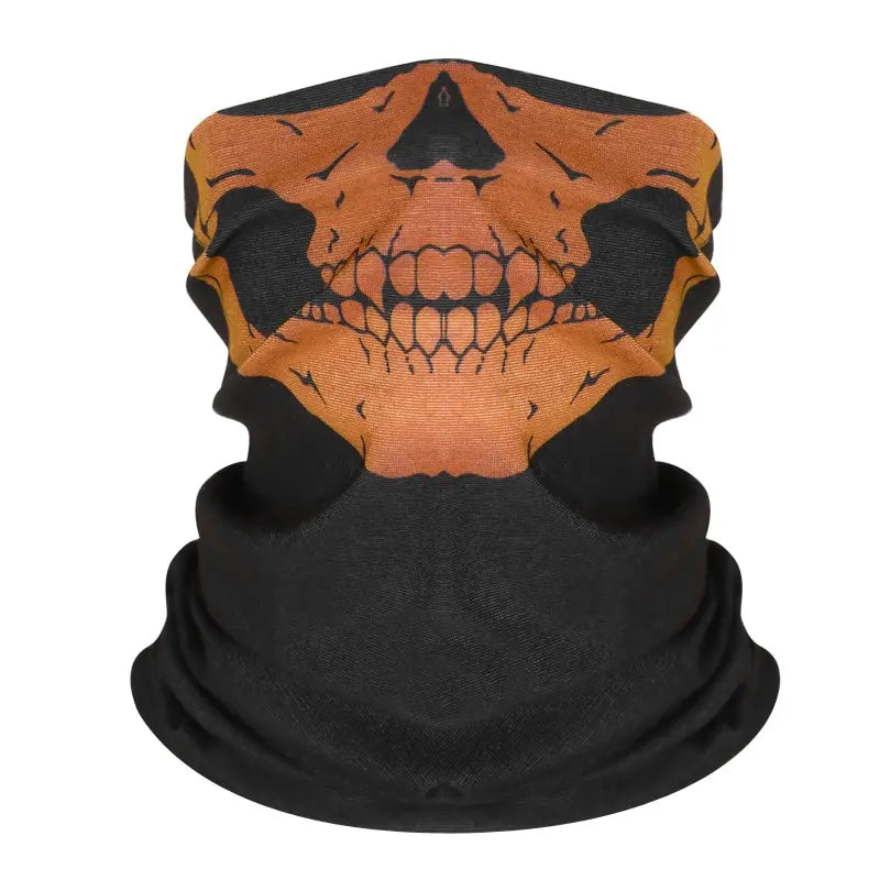Seamless Skull Print Balaclava Neck Scarf, image 6 of 24