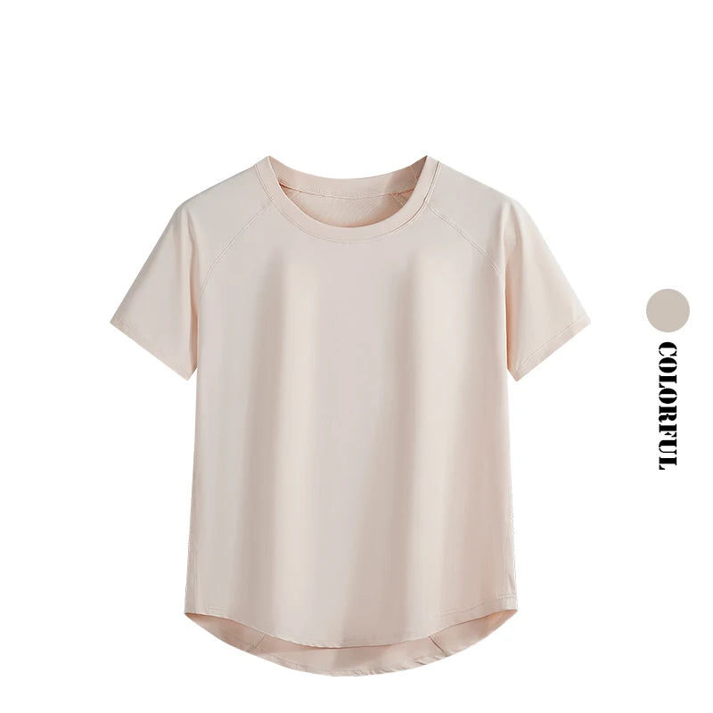 DRUR Yoga Tops Sportswear Woman Gym Shirts Breathable