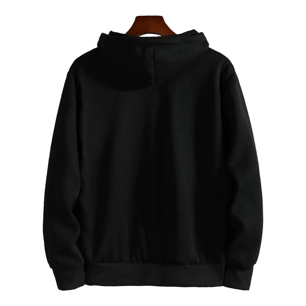 Men's Zip-Up Hoodie with Side Pockets