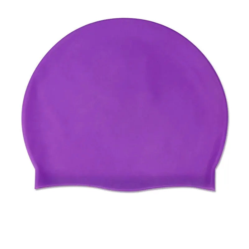 Unisex Waterproof Silicone Swimming Cap, image 31 of 32