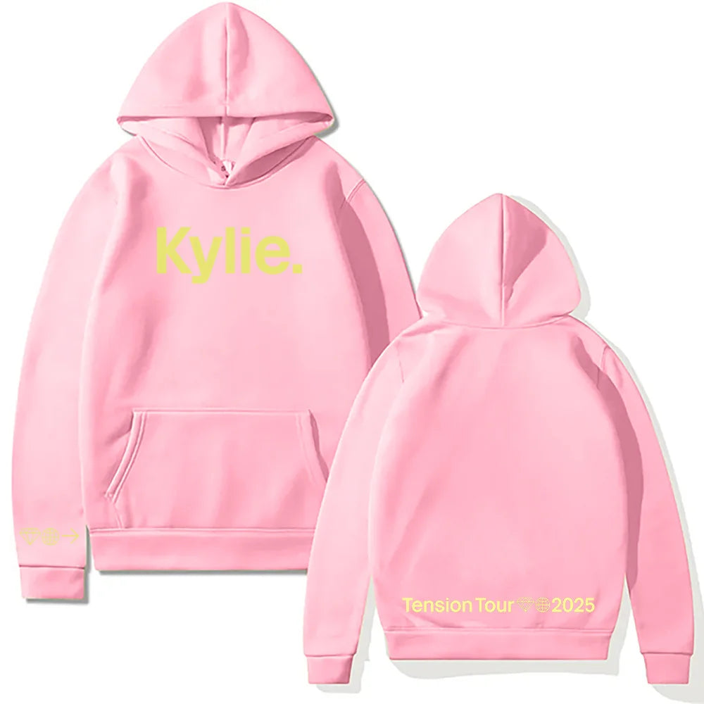 Kylie Minogue Tension Tour Logo Hoodie Hip Hop