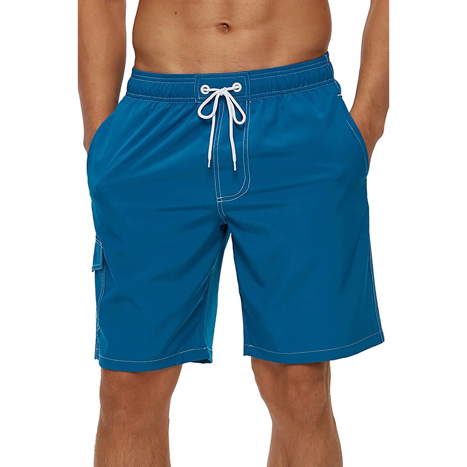 Men's Summer Beach Shorts Swimsuits Mesh Lined Swimwear
