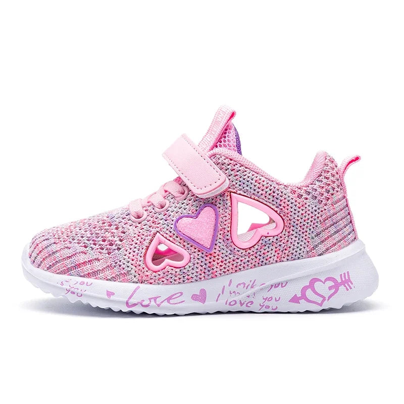Girls Casual Shoes Light Mesh Sneakers Kids Summer
