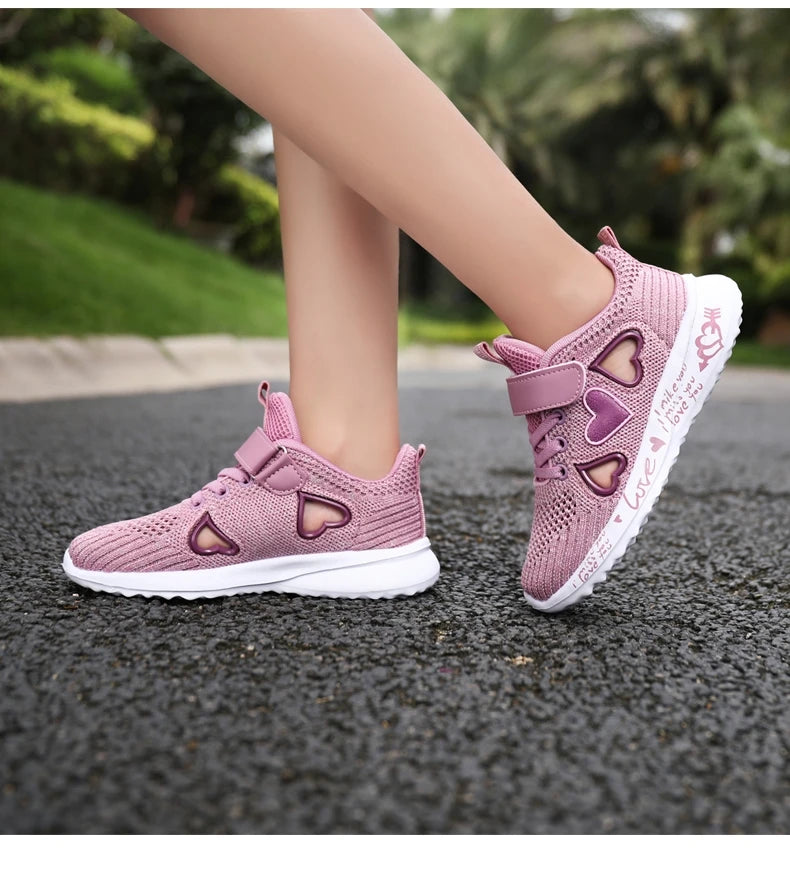 Girls Casual Shoes Light Mesh Sneakers Kids Summer
