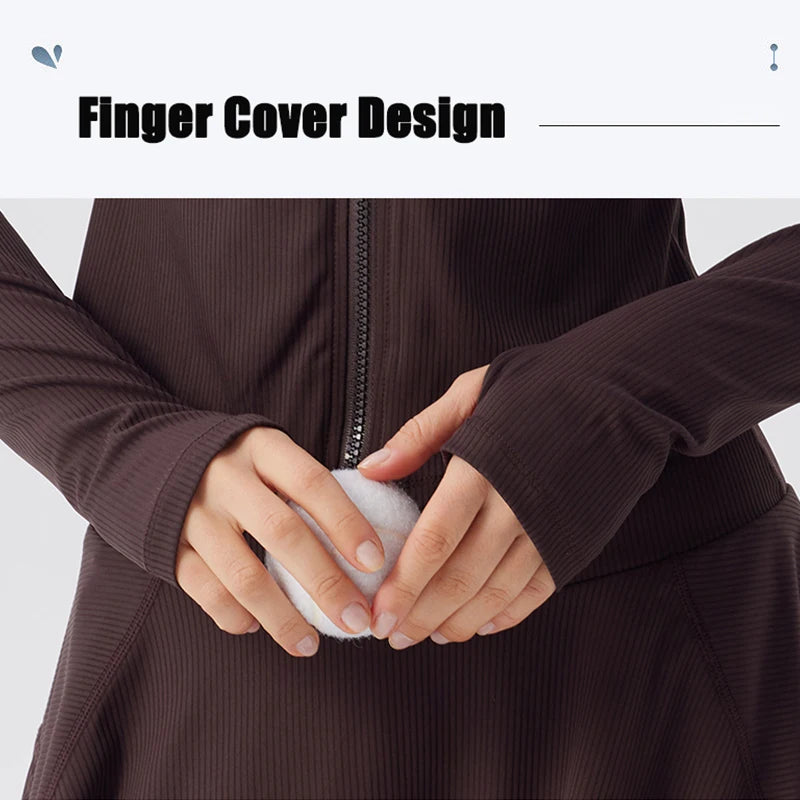 Summer Yoga Coat Women Yoga Fitness Wear Zipper