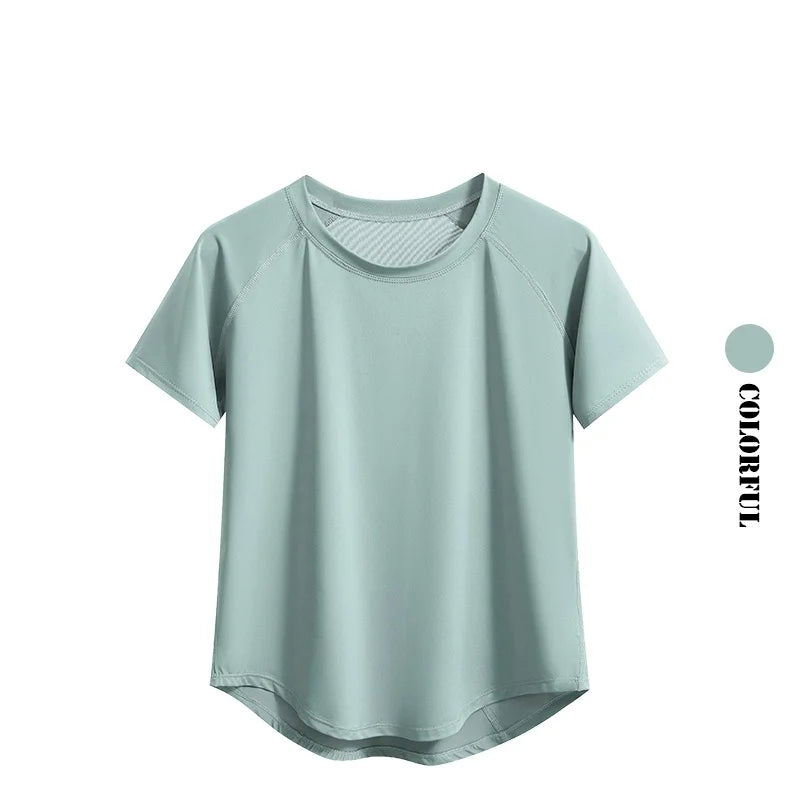 DRUR Yoga Tops Sportswear Woman Gym Shirts Breathable