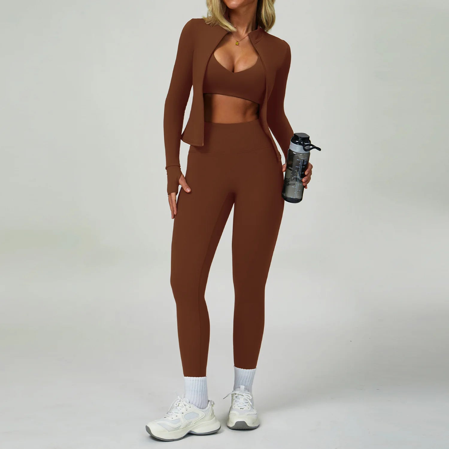 2 Piece Yoga Clothes Women Sport Set Tracksuit