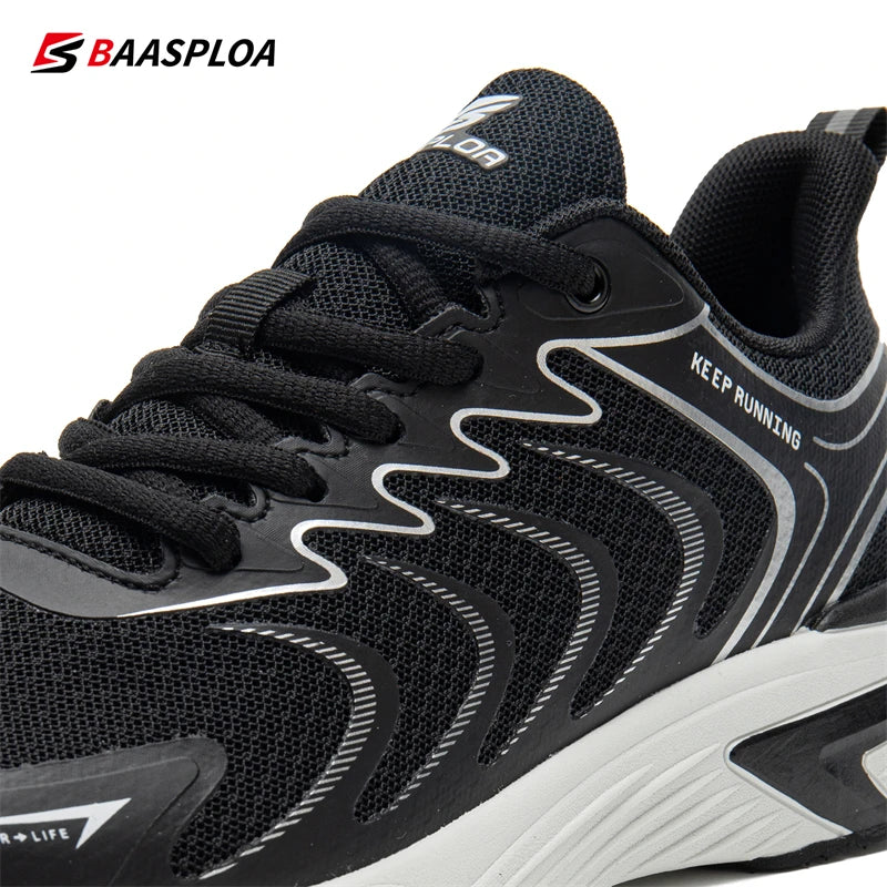 Baasploa Men Professional Running Shoes New Mesh Breathable