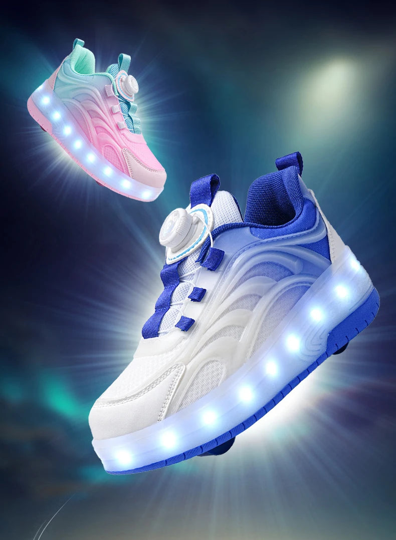 Kids' Light-Up Two-Wheel Roller Shoes, image 9 of 18