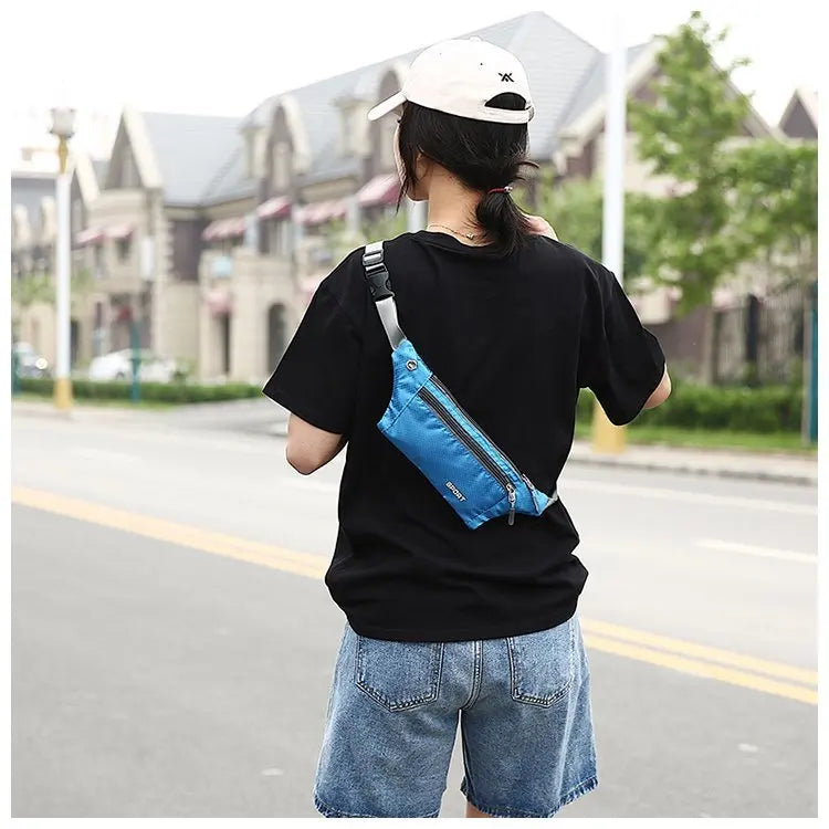 Unisex Nylon Waist and Chest Bag for Running