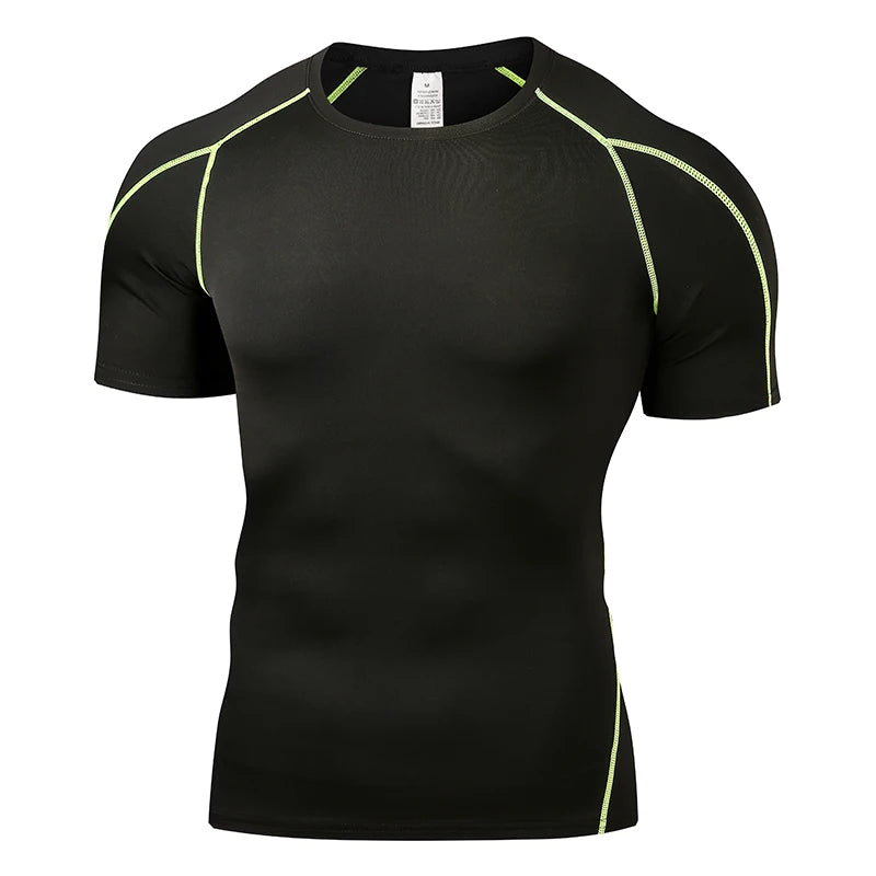 Summer Men Running T Shirt Sportswear Male Elastic