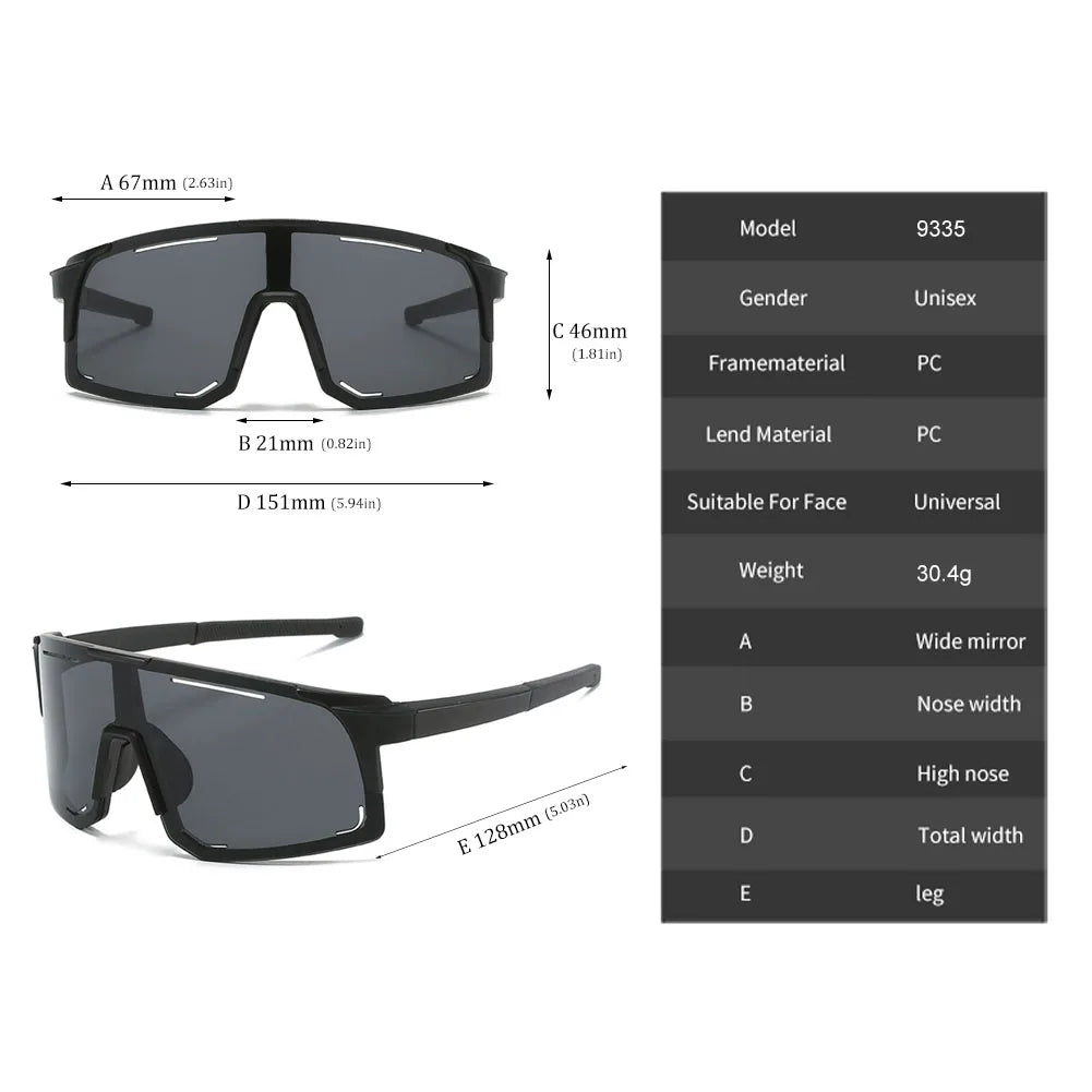 Polarized Cycling Sunglasses UV Protection Windproof Glasses Men
