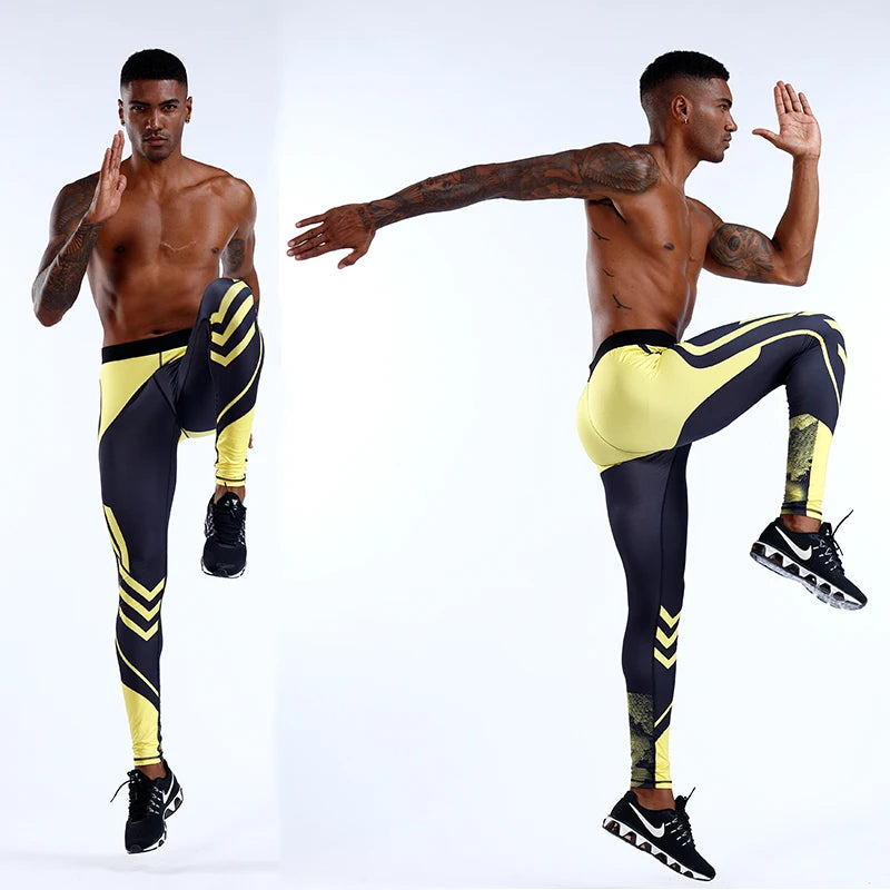 Men's Compression Pants Men Sportswear Training Legging Gym