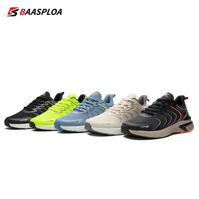 Baasploa Men Professional Running Shoes New Mesh Breathable