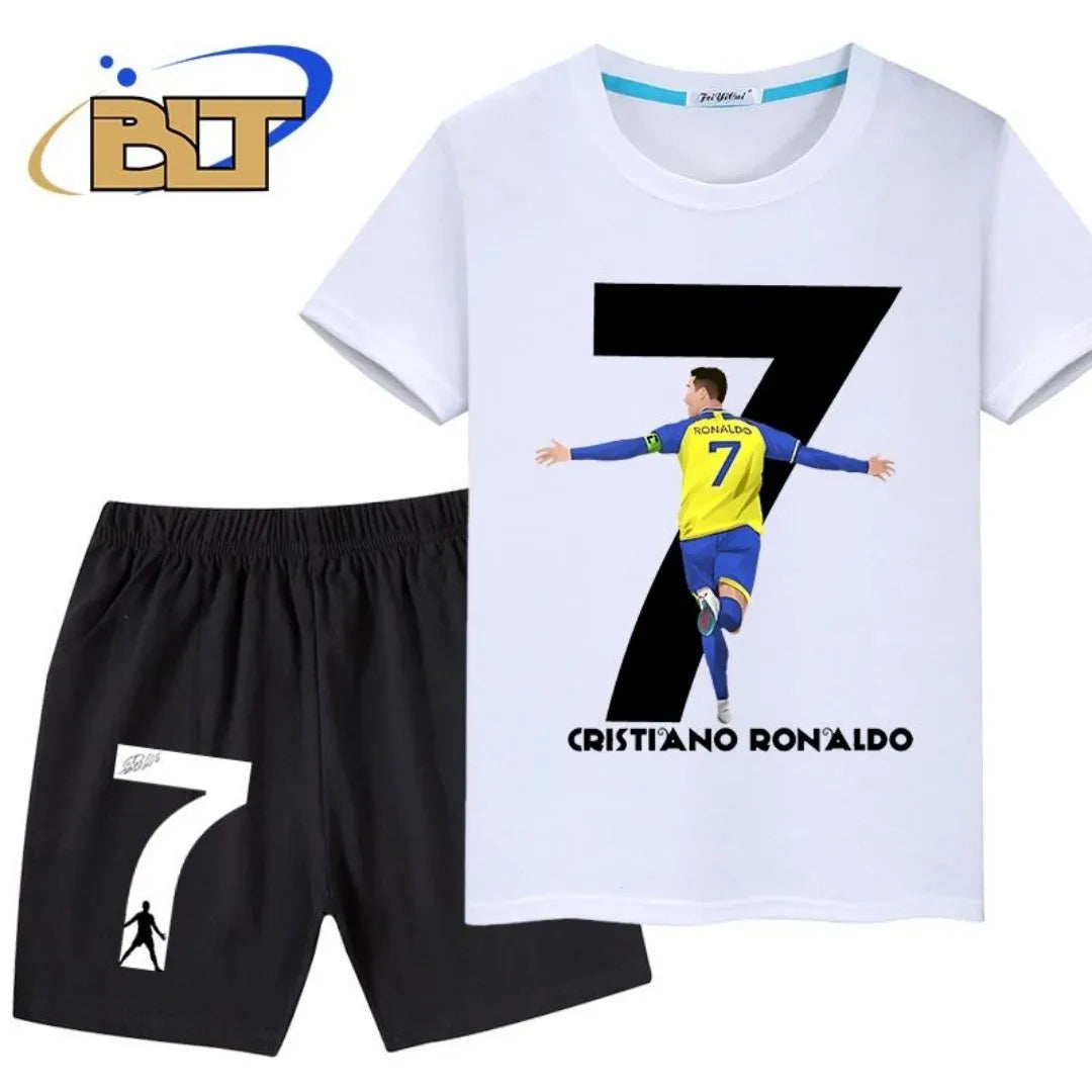 2025 Summer Ronaldo 3D Printed Summer Children's T-shirt
