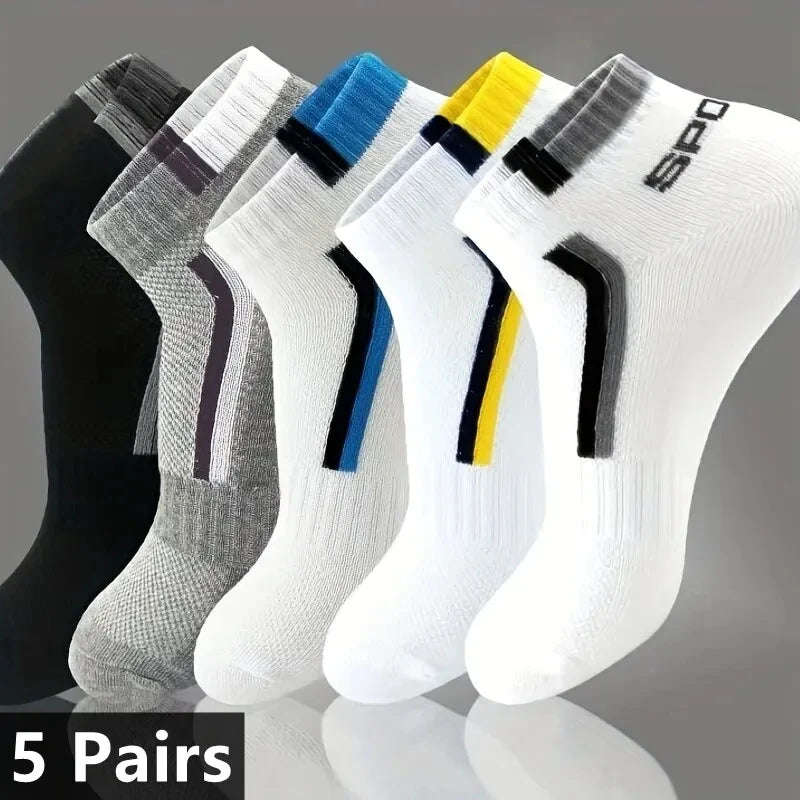 Men's Breathable Cotton Ankle Socks, image 37 of 58