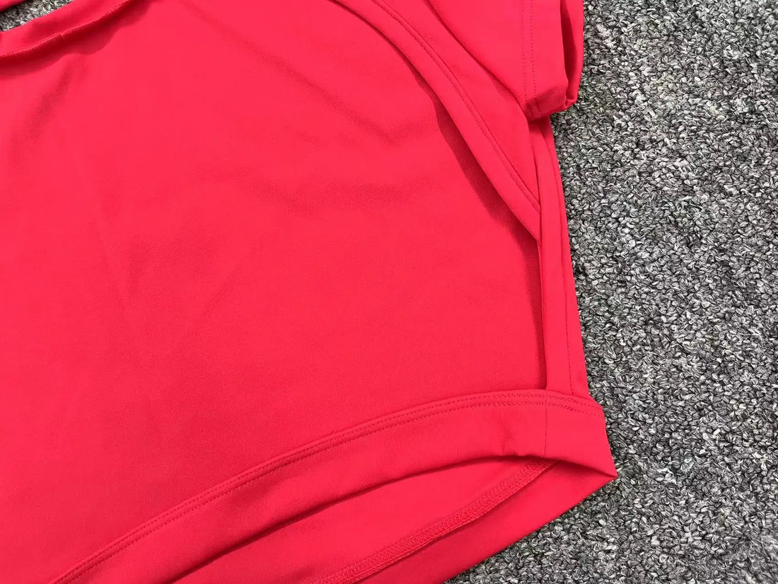 Women's Breathable Short-Sleeve Gym Crop Top