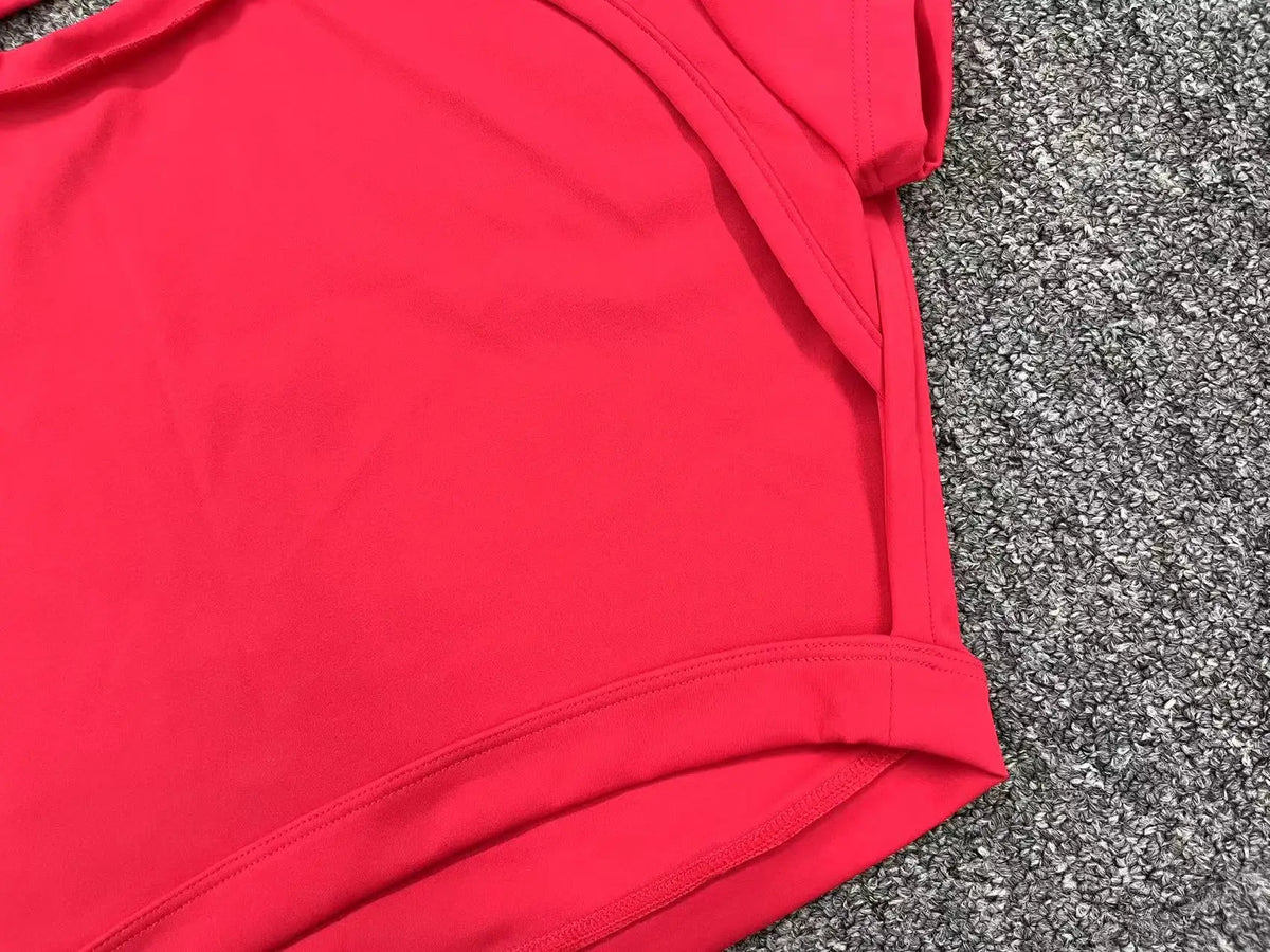 Women's Breathable Short-Sleeve Gym Crop Top, image 37 of 47