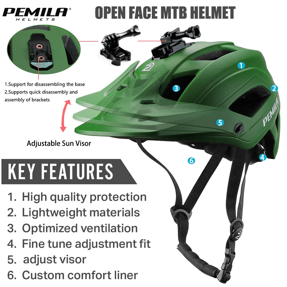 Lightweight Road and MTB Helmet, 56-62cm