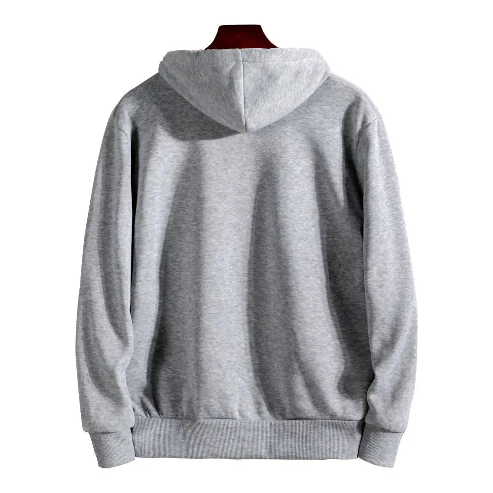 Men's Zip-Up Hoodie with Side Pockets