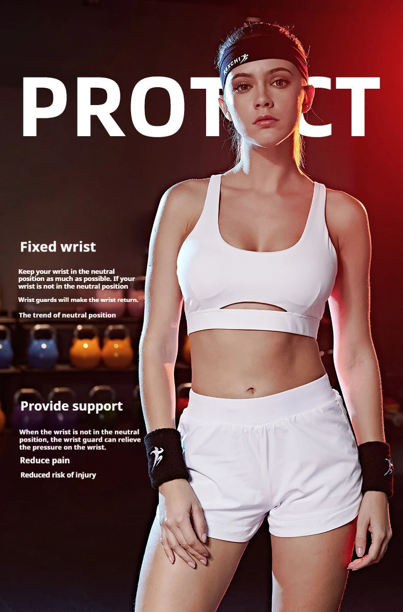 Sports Wristbands Men Women - Breathable Sweat Absorbing