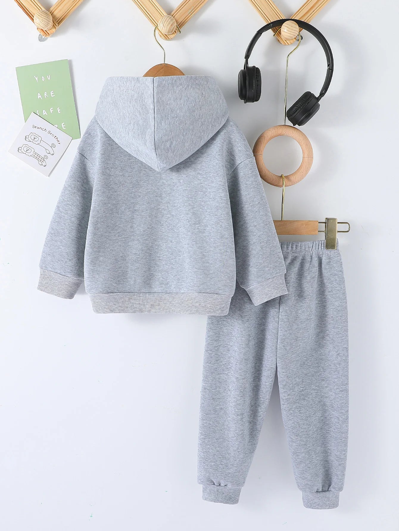 Kids Fashion 2pcs Pullover Hoodie+Pants Suits 1-8Y Years