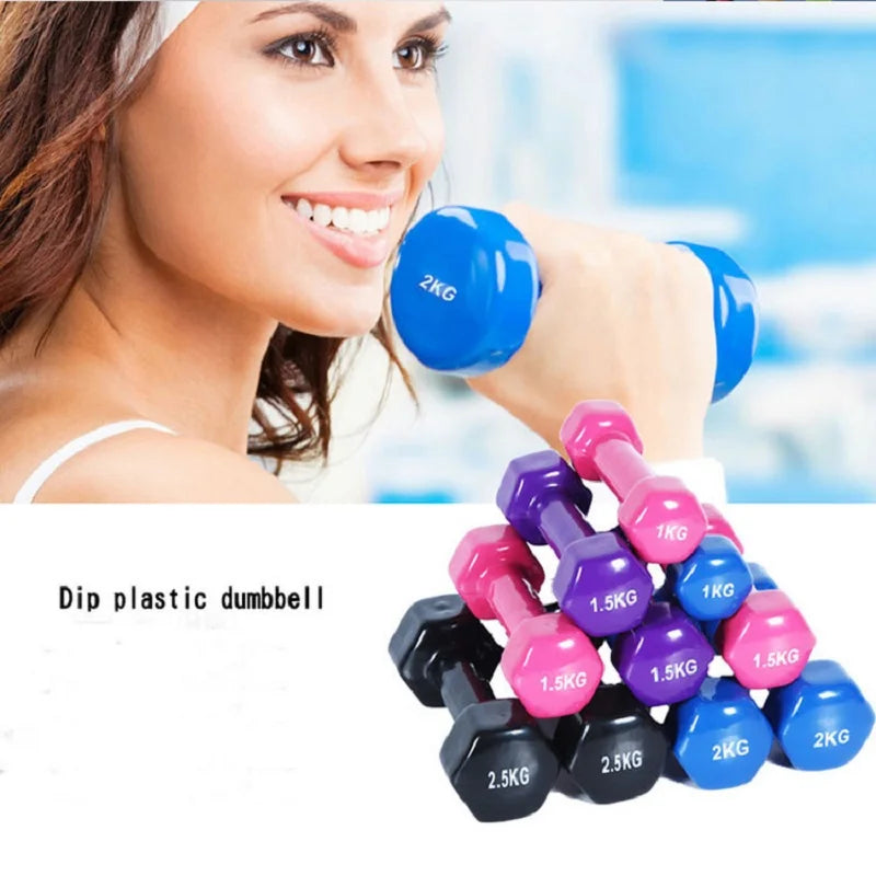 Non-Slip Fitness Dumbbell, 2kg, 2.5kg or 3kg, image 2 of 13