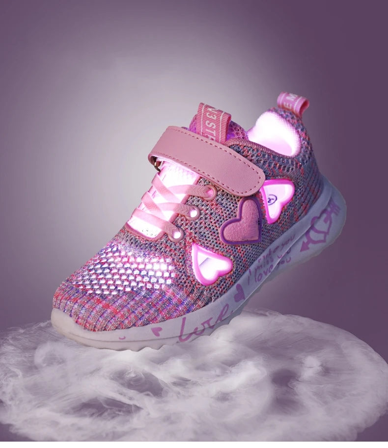 Girls Casual Shoes Light Mesh Sneakers Kids Summer