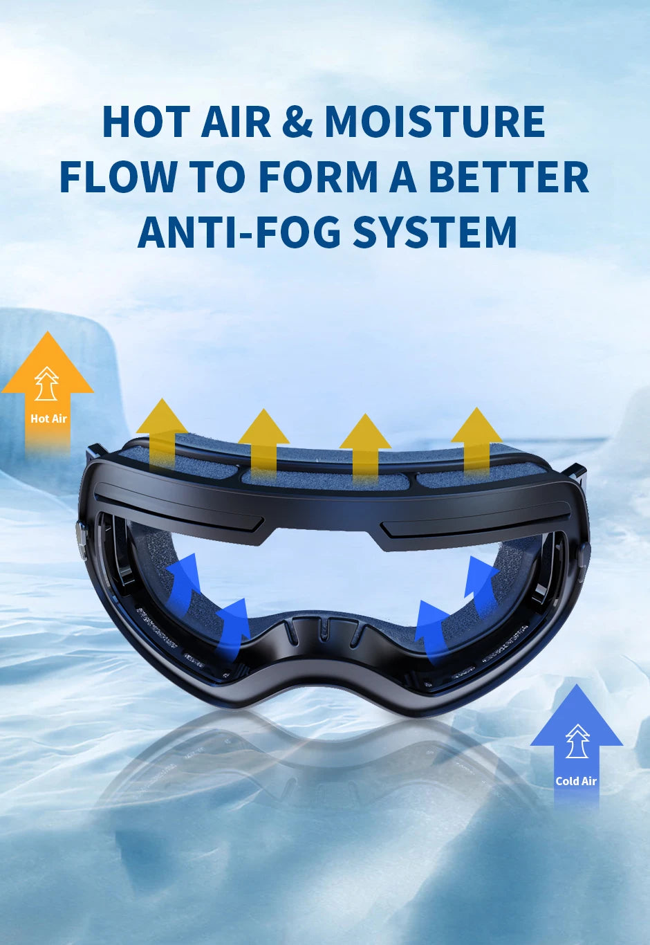 Outdoor Sports Ski Goggles UV400 Protection Ski Mask