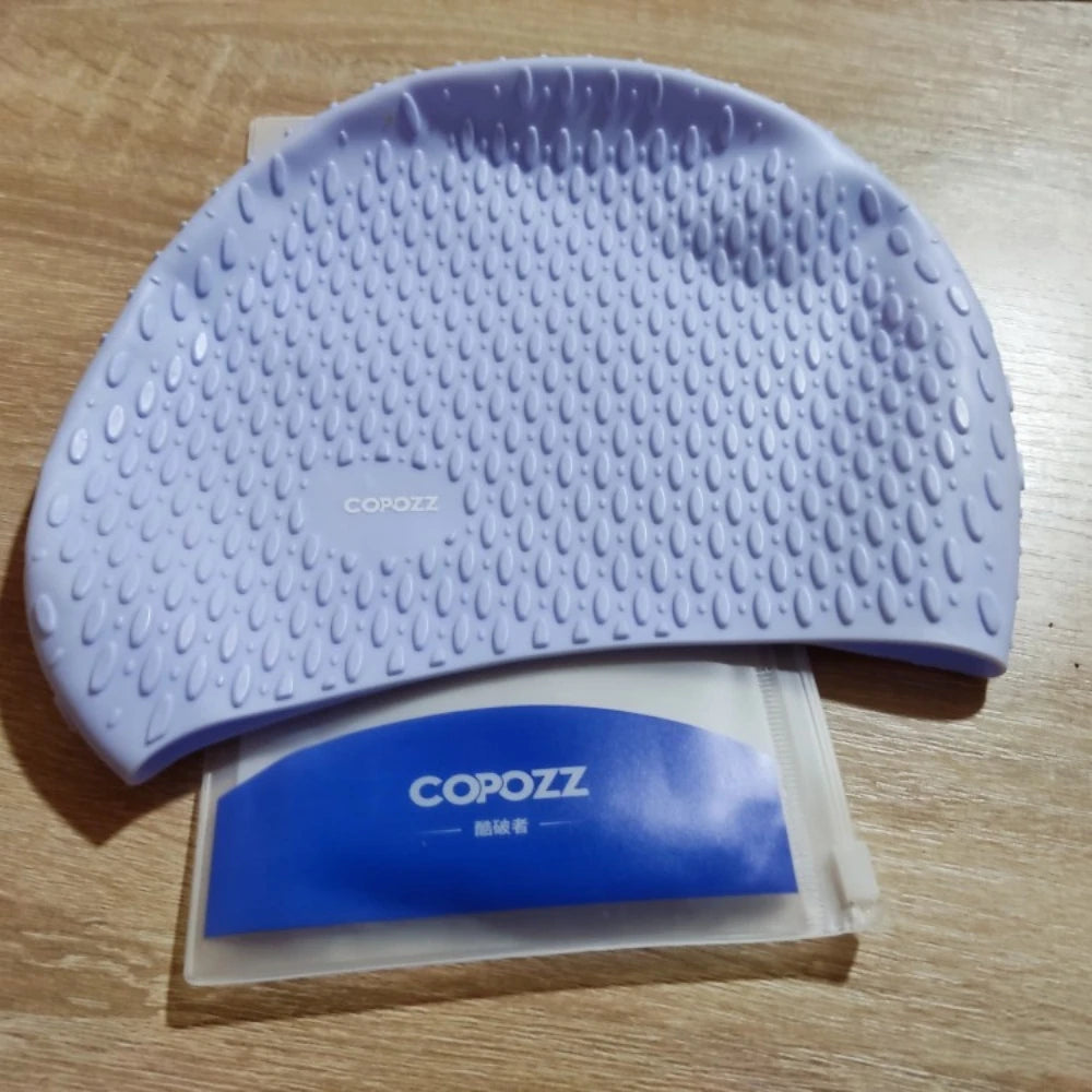 COPOZZ Men's Large Silicone Swimming Cap, image 7 of 24