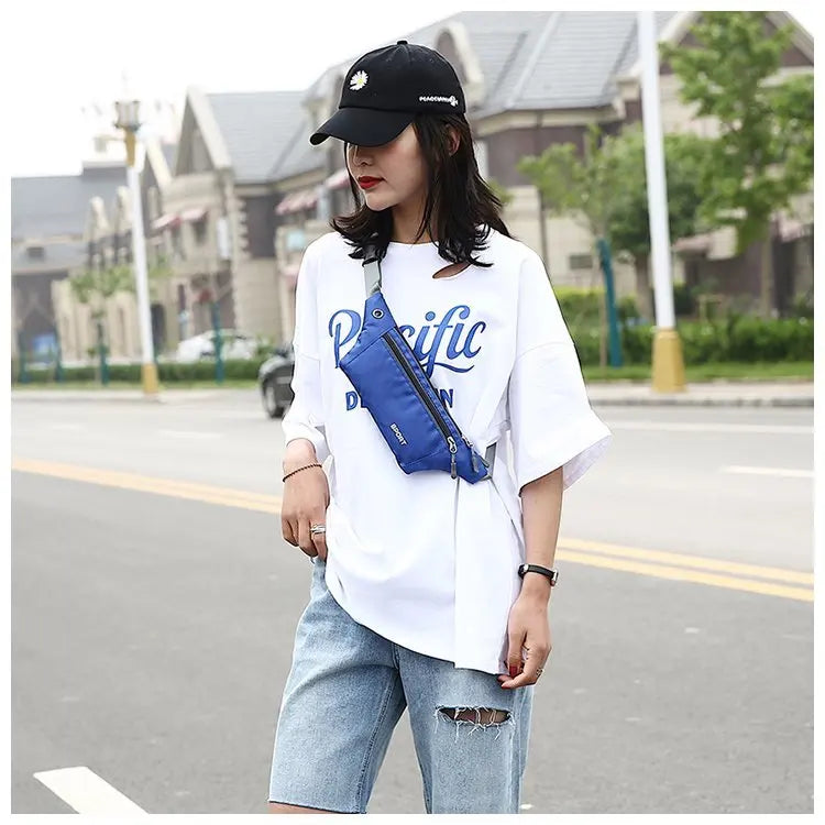 Casual Men Waist Bag Nylon Chest Pack Women