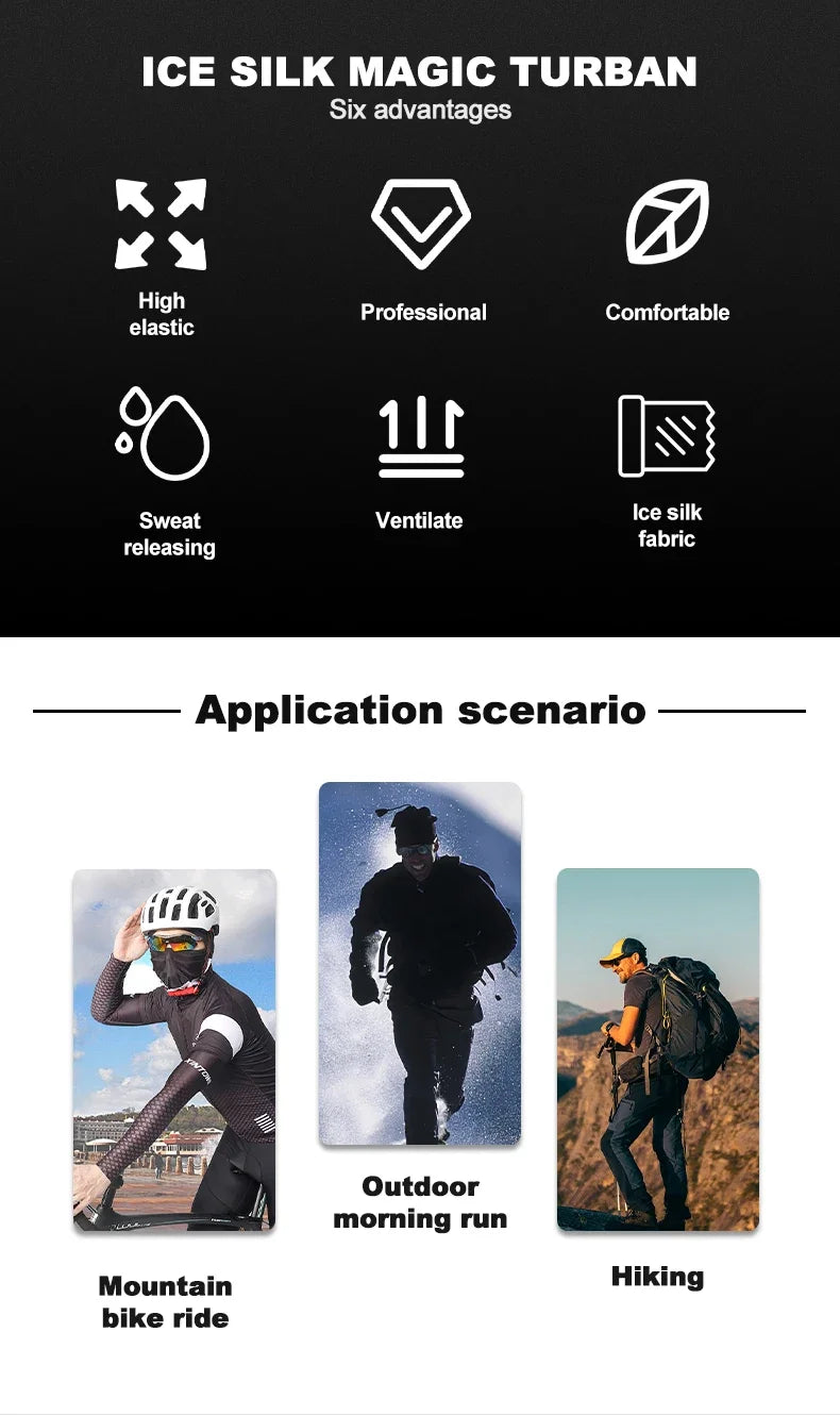 Cycling Face Mask Absorb Sweat Breathable Fishing Training