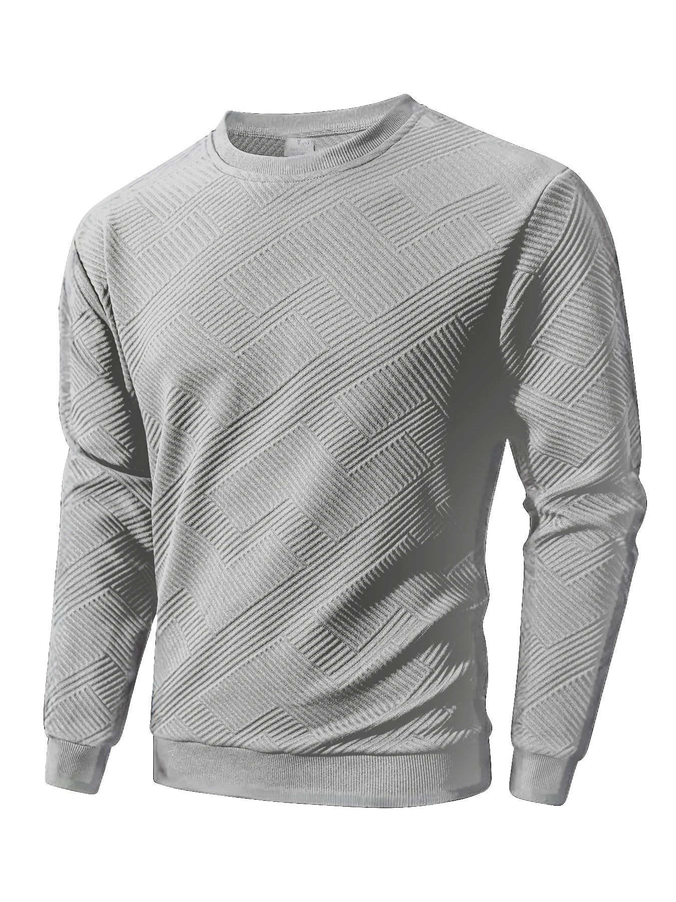 Men's Crew Neck Sweatshirts Spring Autumn Warm Basic
