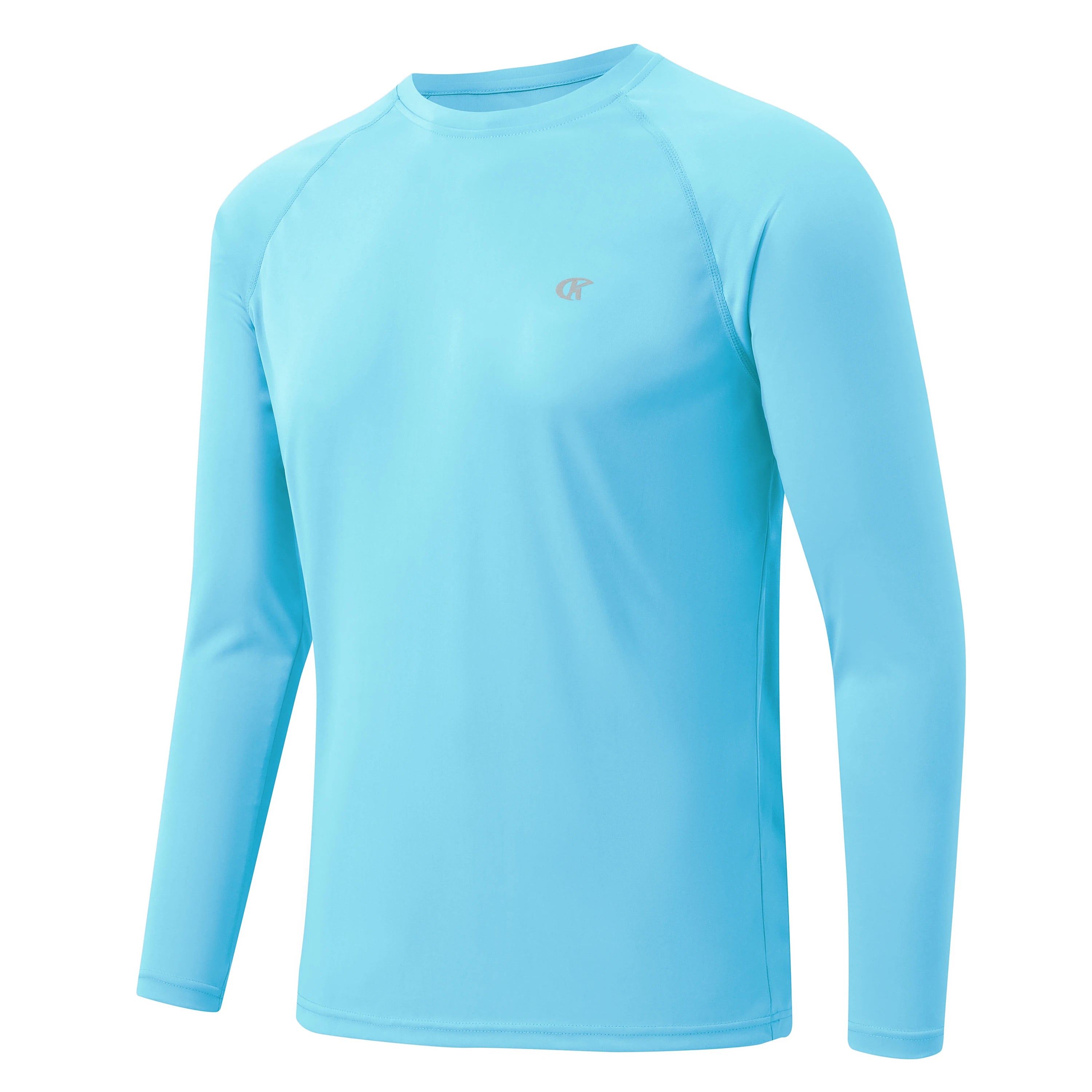 Men UPF 50+ Long Sleeve T-Shirt, Rash Guard