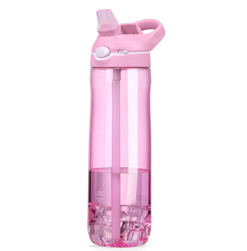 Tritan Water Bottle with Straw, 750ml or 1L