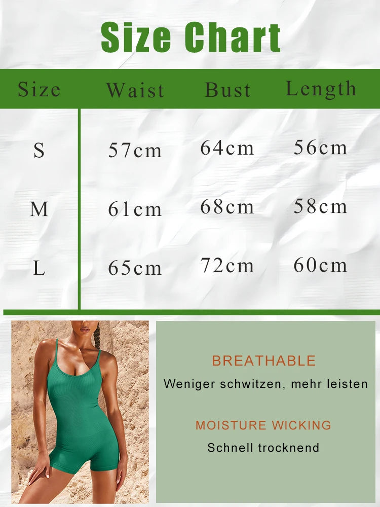 Yoga Jumpsuit Seamless High Waisted Women's Sports Wear